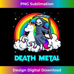 Death Metal s Unicorn Rainbow Grim Reaper Heavy Metal - Edgy Sublimation Digital File - Ideal for Imaginative Endeavors