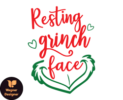 Grinch Christmas SVG, christmas svg, grinch svg, grinchy green svg, funny grinch svg, cute grinch svg, santa hat svg 162