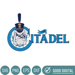 The Citadel Bulldogs Svg, Football Team Svg, Basketball, Collage, Game Day, Football, Instant Download