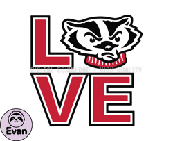 Wisconsin BadgersRugby Ball Svg, ncaa logo, ncaa Svg, ncaa Team Svg, NCAA, NCAA Design 30