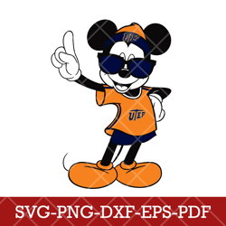 UTEP Miners_mickey NCAA 2SVG Cricut, Mickey NCAA Team SVG DXF EPS PNG Files