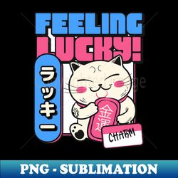 Feeling Lucky - High-Quality PNG Sublimation Download - Perfect for Creative Projects