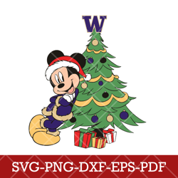 Washington Huskies_mickey NCAA 12SVG Cricut, Mickey NCAA Team SVG DXF EPS PNG Files