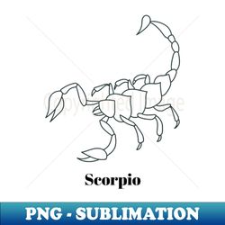 Scorpio Design - PNG Transparent Sublimation File - Perfect for Sublimation Mastery