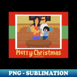 The Belchers Christmas Card - Creative Sublimation PNG Download - Transform Your Sublimation Creations
