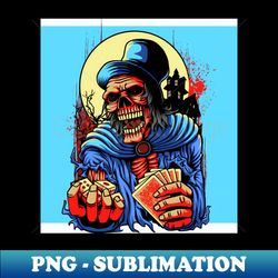 The Skulled Skilled Player - PNG Transparent Digital Download File for Sublimation - Instantly Transform Your Sublimation Projects