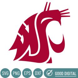 Washington State Cougars Svg, Football Team Svg, Basketball, Collage, Game Day, Football, Instant Download
