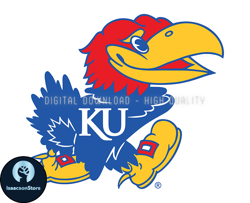 Kansas JayhawksRugby Ball Svg, ncaa logo, ncaa Svg, ncaa Team Svg, NCAA, NCAA Design 140