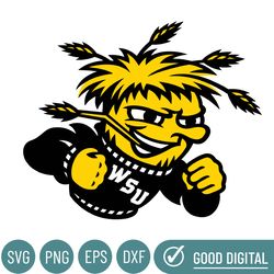 Wichita State Shockers Svg, Football Team Svg, Basketball, Collage, Game Day, Football, Instant Download