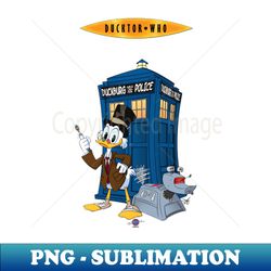 Ducktor Who - High-Resolution PNG Sublimation File - Perfect for Creative Projects
