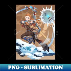 Aloy Genshin Impact - PNG Transparent Sublimation File - Perfect for Personalization