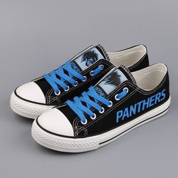 carolina panthers limited print  football fans low top canvas shoes sport sneakers t-d712h
