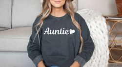 Auntie Sweatshirt Auntie Shirt Sweatshirt for Auntie Cute Aunt Sweatshirts Gifts for Aunt Auntie Shirt for Aunt Gift Chr