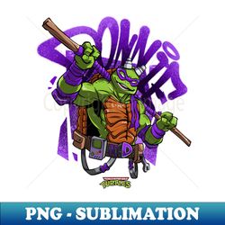 Teenage Mutant Ninja Turtle Donnie - Graffiti Cartoon - Instant Sublimation Digital Download - Perfect for Creative Projects