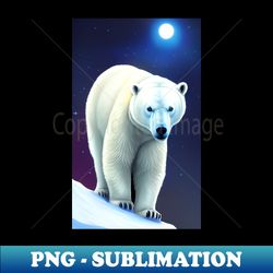 polar bear - png transparent sublimation file - bring your designs to life