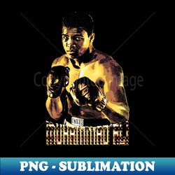 Muhammad Ali - Engraving Style - Elegant Sublimation PNG Download - Enhance Your Apparel with Stunning Detail