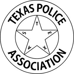 TEXAS POLICE ASSOCIATION BADGE VECTOR FILE 2 Black white vector outline or line art file