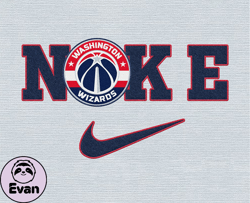 Nike Washington Wizards Svg, Stitch Nike Embroidery Effect, NBA Logo, Basketball Svg, NBA, Nike Nba Design 30