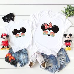 Disney sunglasses matchign shirts, Mickey minnie shirts, matching family shirt, Disneyworld shirt, matching theme park s