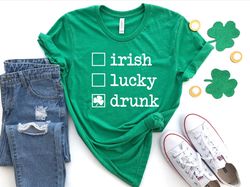 irish lucky drunk shirt , Retro St Patricks Day Gift, Vintage Irish Shirt, Matching irish shirt , St Patty Day Shirt, Ir