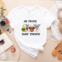 No trick just treat disney snack shirt, Disneyworld shirt, Disneyland shirt, matching shirts