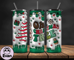 Christmas 20oz Tumbler Wrap PNG, Christmas 3D Inflated Puffy Tumbler Wrap Png, Grinchmas 20oz Png 226