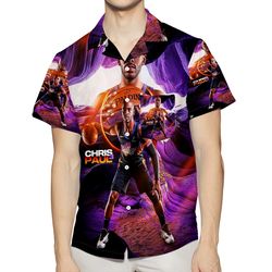 Phoenix Suns Chris Paul v9 3D All Over Print Summer Beach Hawaiian Shirt With Pocket