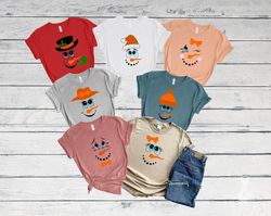 Christmas Shirt, Group Christmas Shirts, Family Snowman Face Shirts, Christmas Matching Shirts, Cute Snowmen Faces, Chri