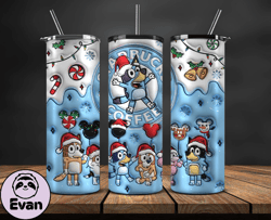 Christmas 20oz Tumbler Wrap PNG, Christmas 3D Inflated Puffy Tumbler Wrap Png, Grinchmas 20oz Png 268