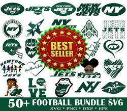 50 New York Jets Svg Bundle, NFL Teams Svg, NFL svg, NFL Logo, American Football Svg, Sport bundle Svg, Digital download