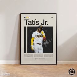 Fernando Tatis Jr Poster, San Diego Padres, Baseball Prints, Sports Poster, Baseball Player Gift, Baseball Wall Art, Spo