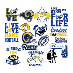 Los Angeles Rams Bundle Svg, NFL Teams Svg, American Football Svg, Sport bundle Svg, Digital download