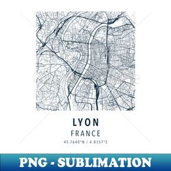 lyon simple map - PNG Transparent Digital Download File for Sublimation - Bring Your Designs to Life