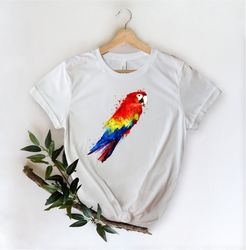 Parrot Shirt, Birdwatching Lover T-shirt, Birdwatchers Gift, Bird Lovers Tshirt, Bird Shirt, Birdwatcher Shirt, Gift For