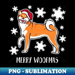 Merry Woofmas Shirt Cute Christmas Shiba Inu Tshirt Shiba Inu Boy Girl Holiday Gift Funny Dog Lover Christmas Tee - Stylish Sublimation Digital Download - Revolutionize Your Designs