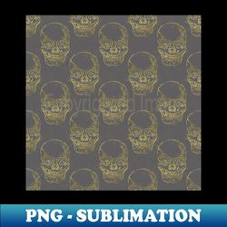 Golden Skull - Exclusive Sublimation Digital File - Vibrant and Eye-Catching Typography