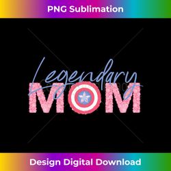 Marvel Captain America Legendary Mom Long Sleeve - Bohemian Sublimation Digital Download - Animate Your Creative Concepts