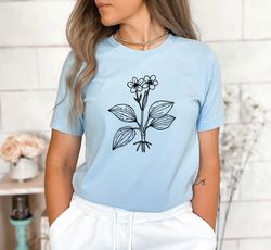 Vintage Floral Shirt, Aesthetic Shirt, Inspirational Shirt, Botanical Shirt, Nature Lover Shirt, Wildflower Shirt, Sprin