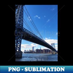 Williamsburg Bridge Brooklyn Skyline - Professional Sublimation Digital Download - Vibrant and Eye-Catching Typography