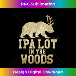 ipa lot in the woods bear+deerbeer antlers - classic sublimation png file - enhance your art with a dash of spice