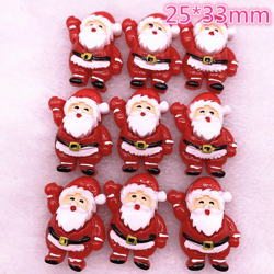 Frosty Delight! 5pcs Christmas Snowman Resin Flatback Cabochon - Perfect for DIY Crafts, Hair Bows, and Festive Decorati
