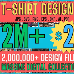 2M Mega Bundle Tshirts Digital Designs Editable