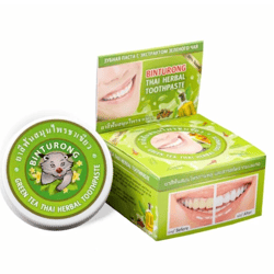 Original Binturong, Thai herbal Whitening Toothpaste with Green Tea Extract, 33 gr.