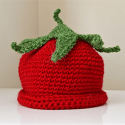 Baby Berry Hat Crochet pattern, digital file PDF, digital pattern PDF