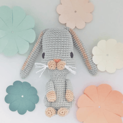 Narciso the bunny Crochet pattern, digital file PDF, digital pattern PDF
