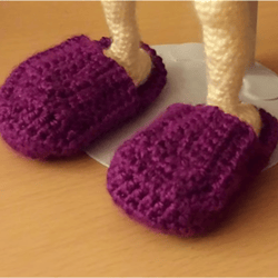Doll Slipper-2.5 Crochet pattern, digital file PDF, digital pattern PDF