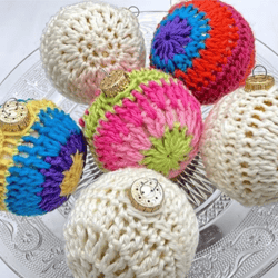 Christmas Balls Crochet pattern, digital file PDF, digital pattern PDF