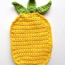 Pineapple Potholder Crochet pattern, digital file PDF, digital pattern PDF
