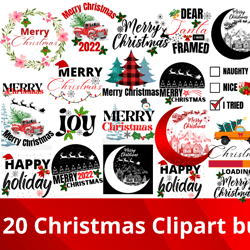 CHRISTMAS SVG Bundle, CHRISTMAS Clipart, Christmas Svg Files For Cricut.