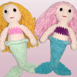 Mermaid doll crochet Stuffed Mermaid Doll Amigurumi Mermaid